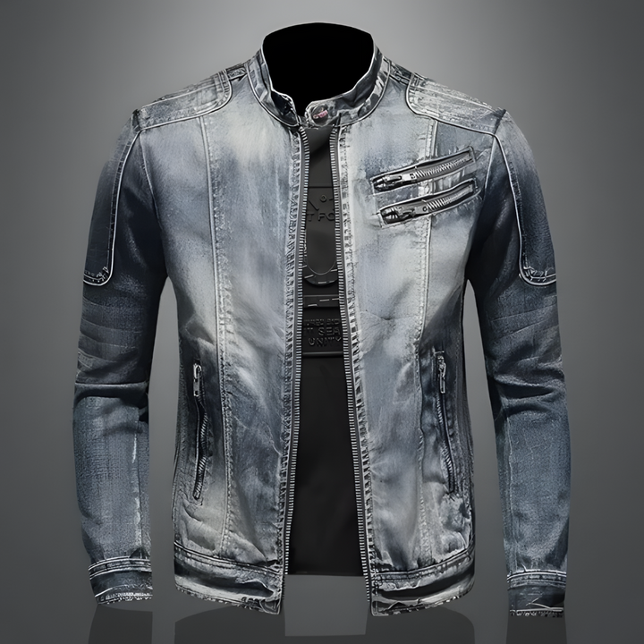 Men's retro denim jacket