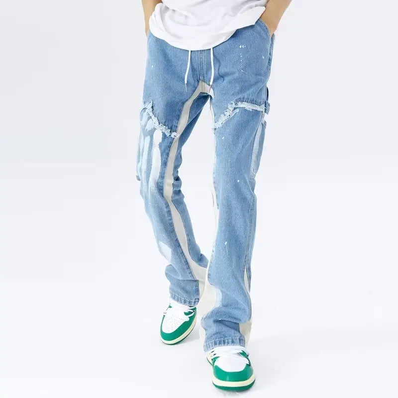 Men's baggy flared jeans