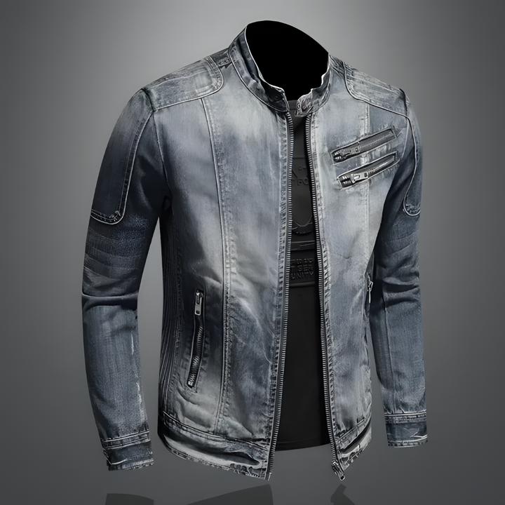 Men's retro denim jacket