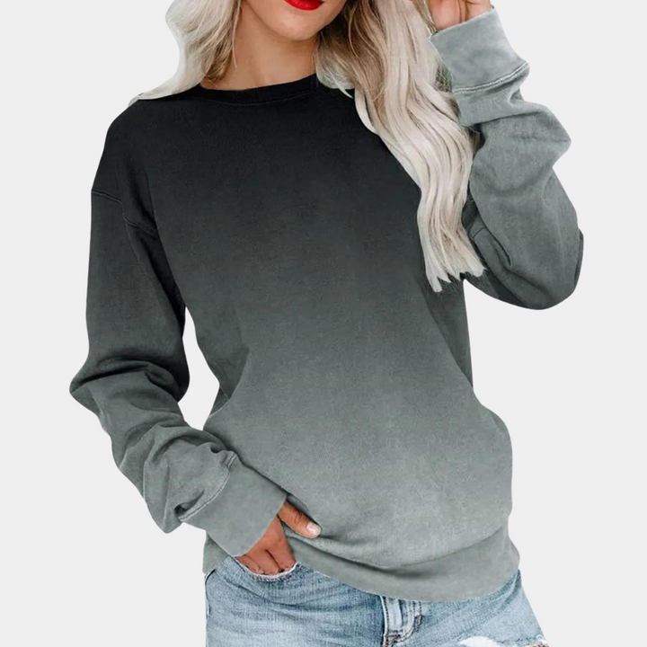 Gradient Pattern Women's Sweatshirt - Stylish, Lightweight, All-Season Breathable Design