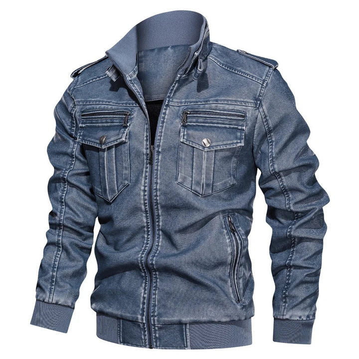 Stylish men's outdoor jacket with multiple pockets