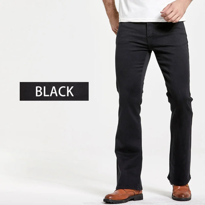 Men’s Bootcut Jeans - Stretch Denim - Five-Pocket Design - Comfortable Fit