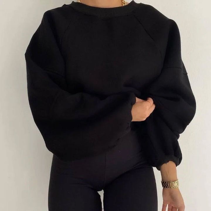 Women's casual round neck long sleeve sweater