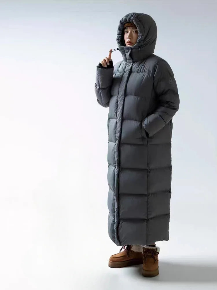 Women's casual winter hooded parka jacket