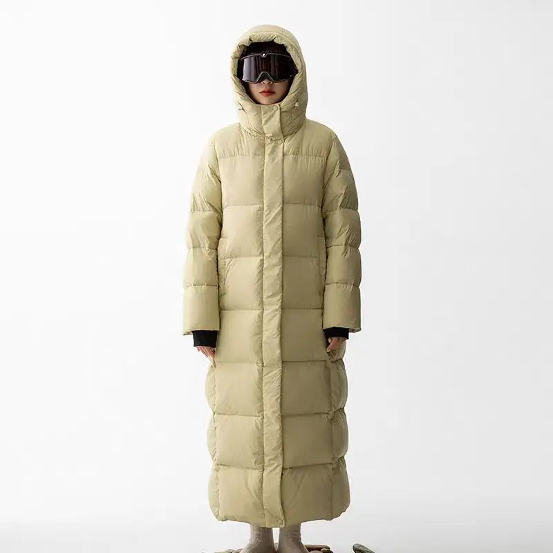 Women's casual winter hooded parka jacket