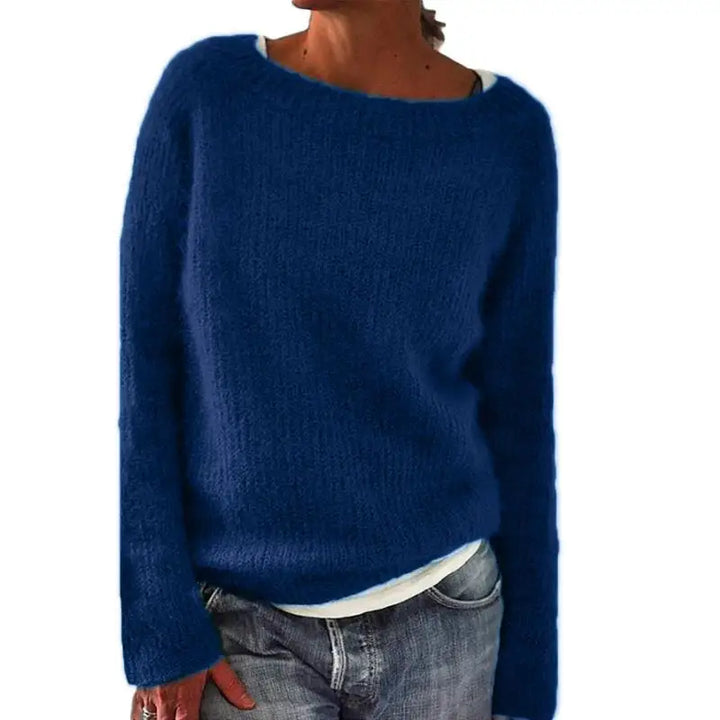 Women's loose knit boot neck sweater