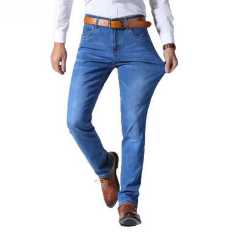 Men's classic style stretchy jeans